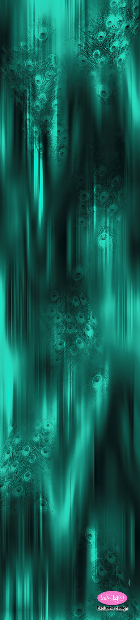 SCIARPA PURA SETA SFUMATA PAVONE