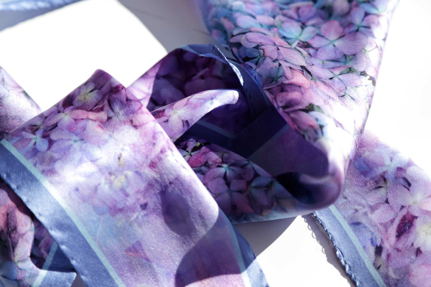 FOULARD ROMBO PURA SETA ORTENSIE