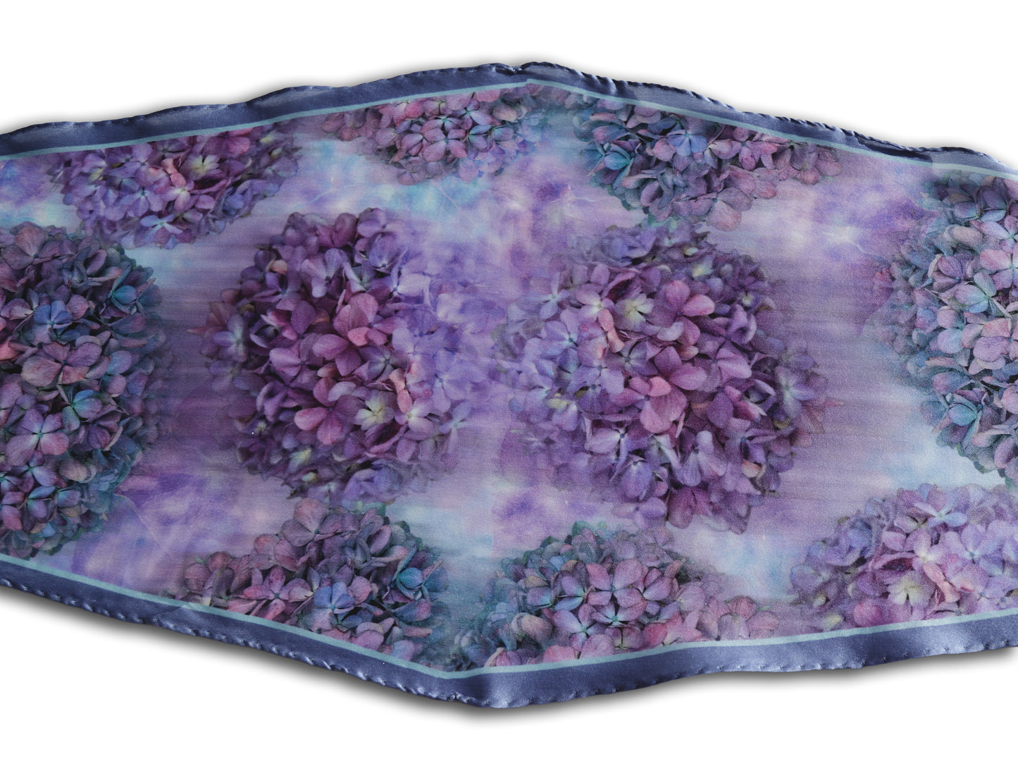 FOULARD ROMBO PURA SETA ORTENSIE