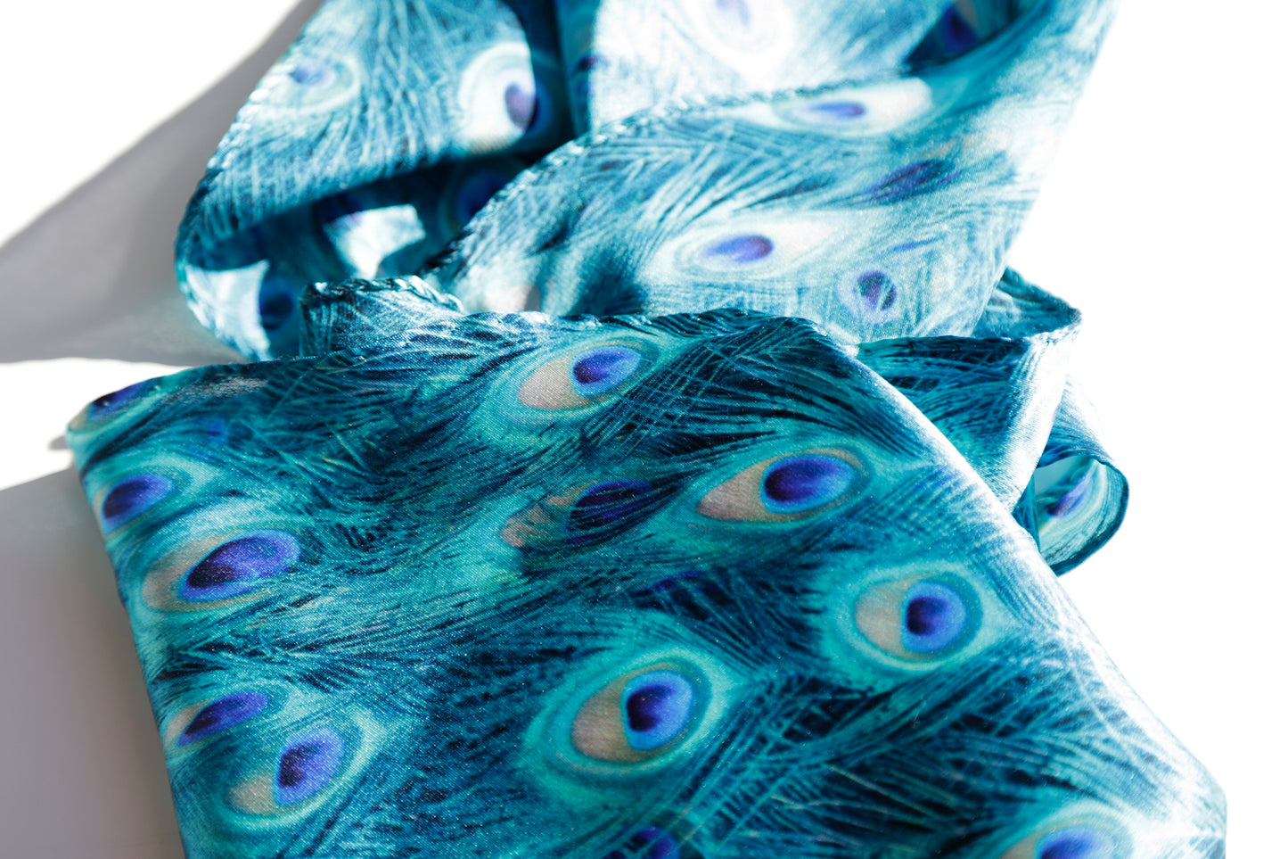 FOULARD ROMBO PURA SETA PAVONE