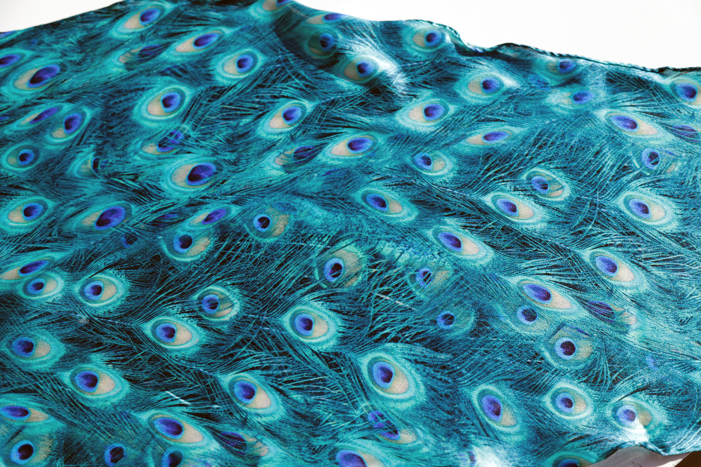 FOULARD ROMBO PURA SETA PAVONE