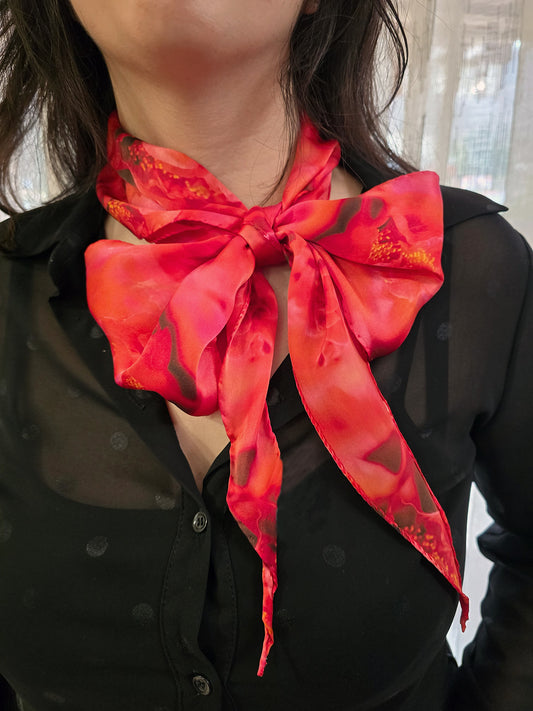 FOULARD ROMBO PURA SETA CAMELIE