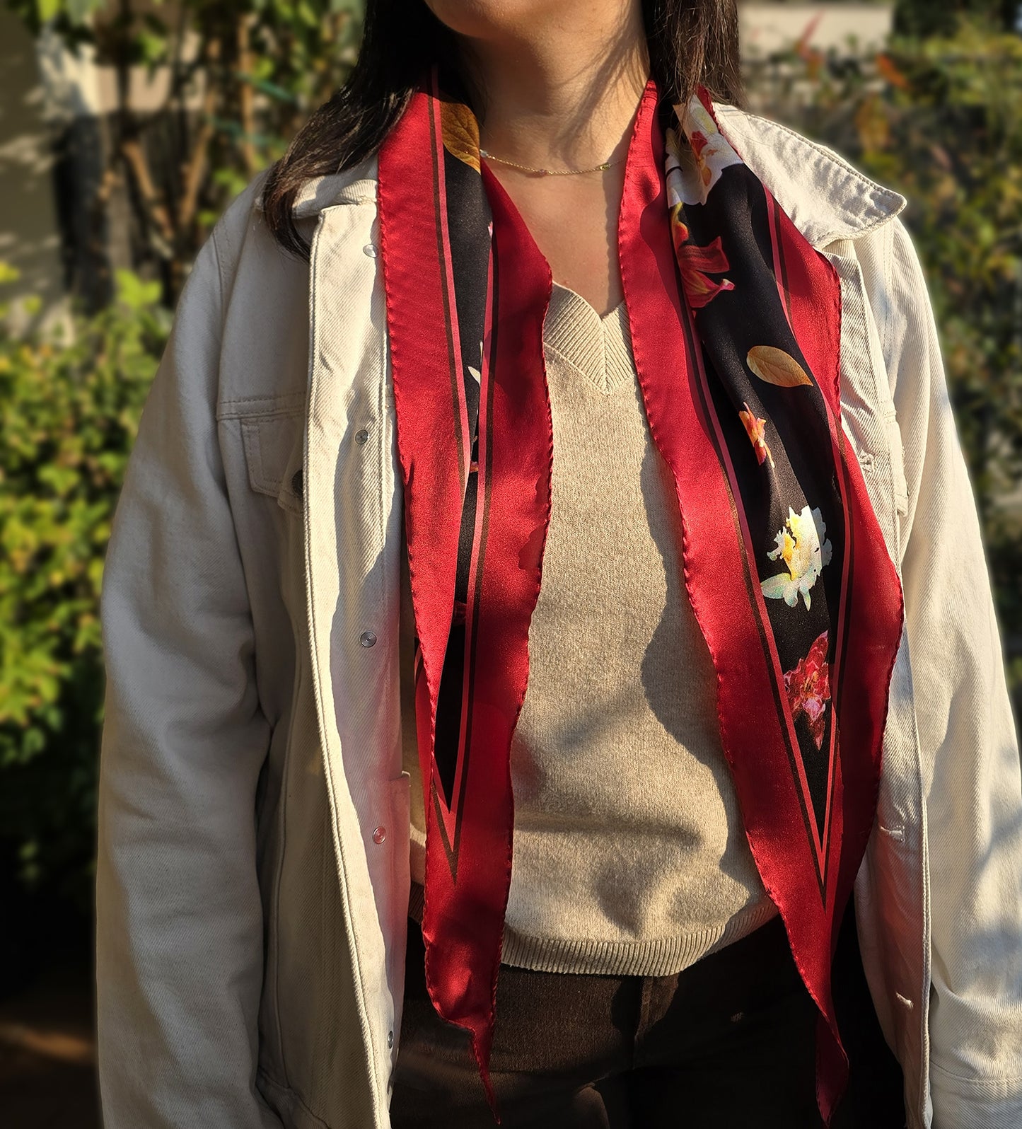 FOULARD ROMBO PURA SETA TROPICALE