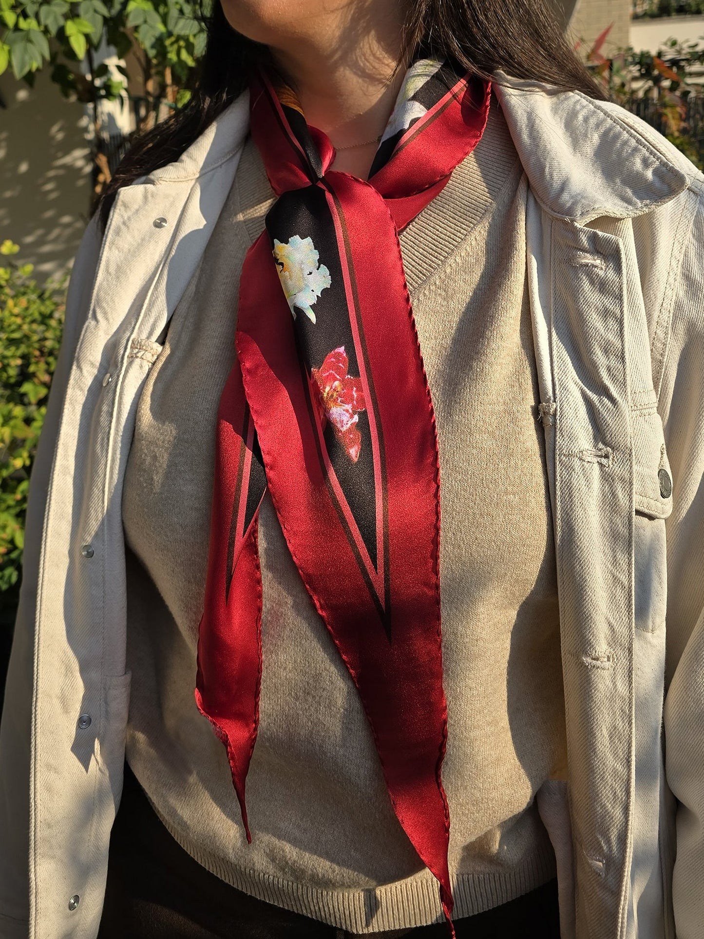FOULARD ROMBO PURA SETA TROPICALE