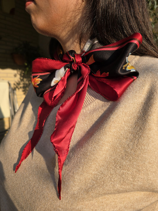 FOULARD ROMBO PURA SETA TROPICALE