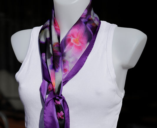 FOULARD ROMBO PURA SETA ORCHIDEE