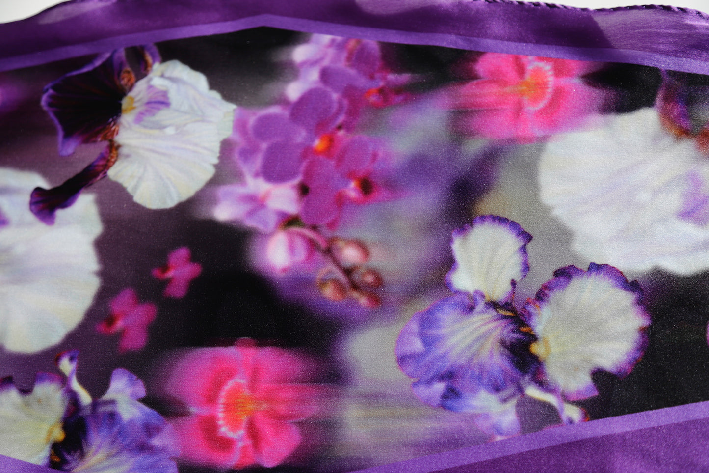 FOULARD ROMBO PURA SETA ORCHIDEE