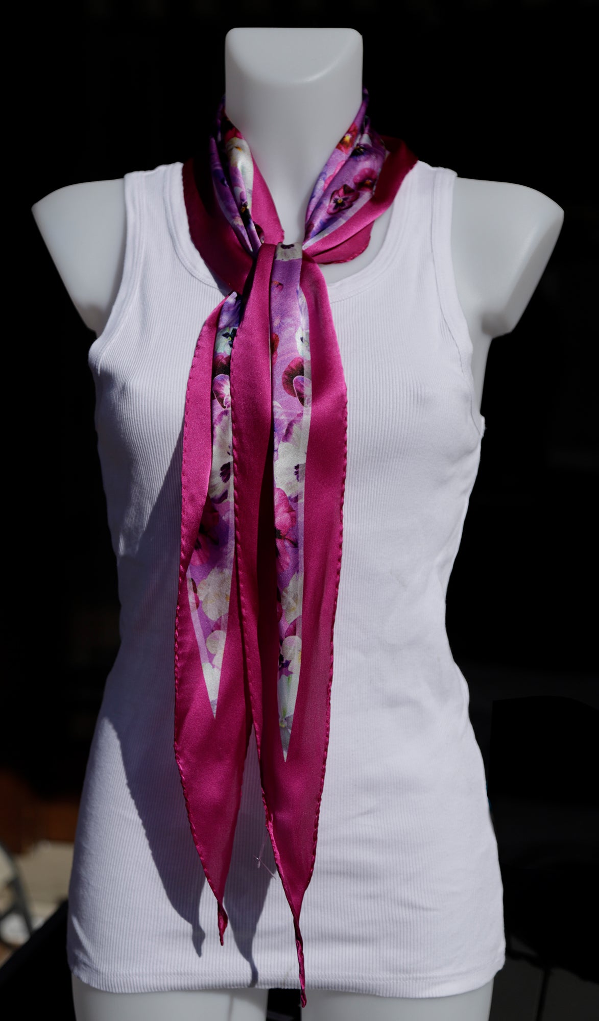 FOULARD ROMBO PURA SETA VIOLETTE