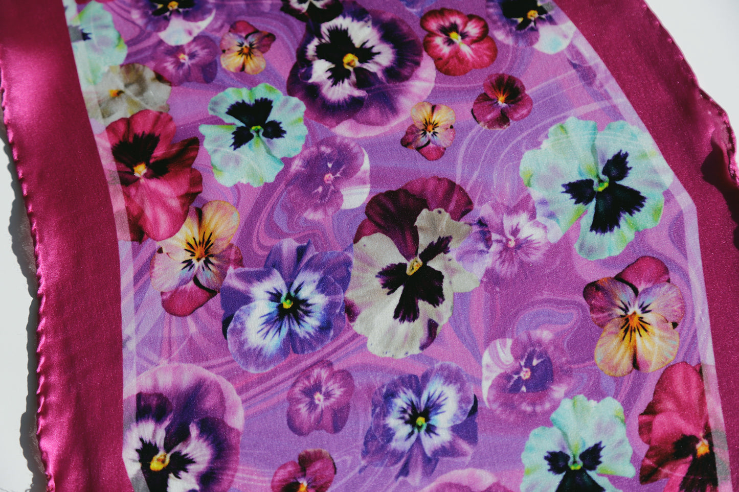 FOULARD ROMBO PURA SETA VIOLETTE