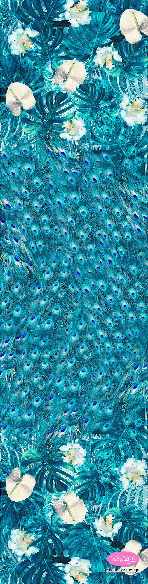 SCIARPA PURA SETA PAVONE