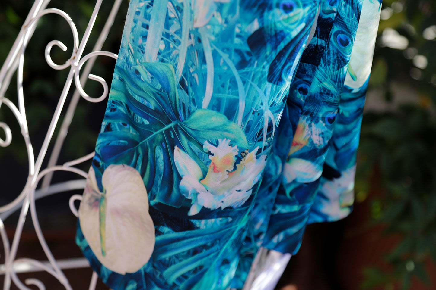 SCIARPA PURA SETA PAVONE