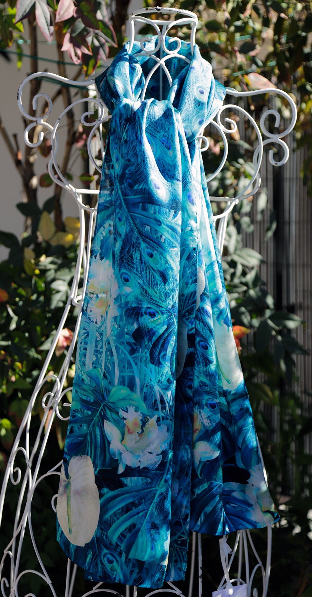 SCIARPA PURA SETA PAVONE