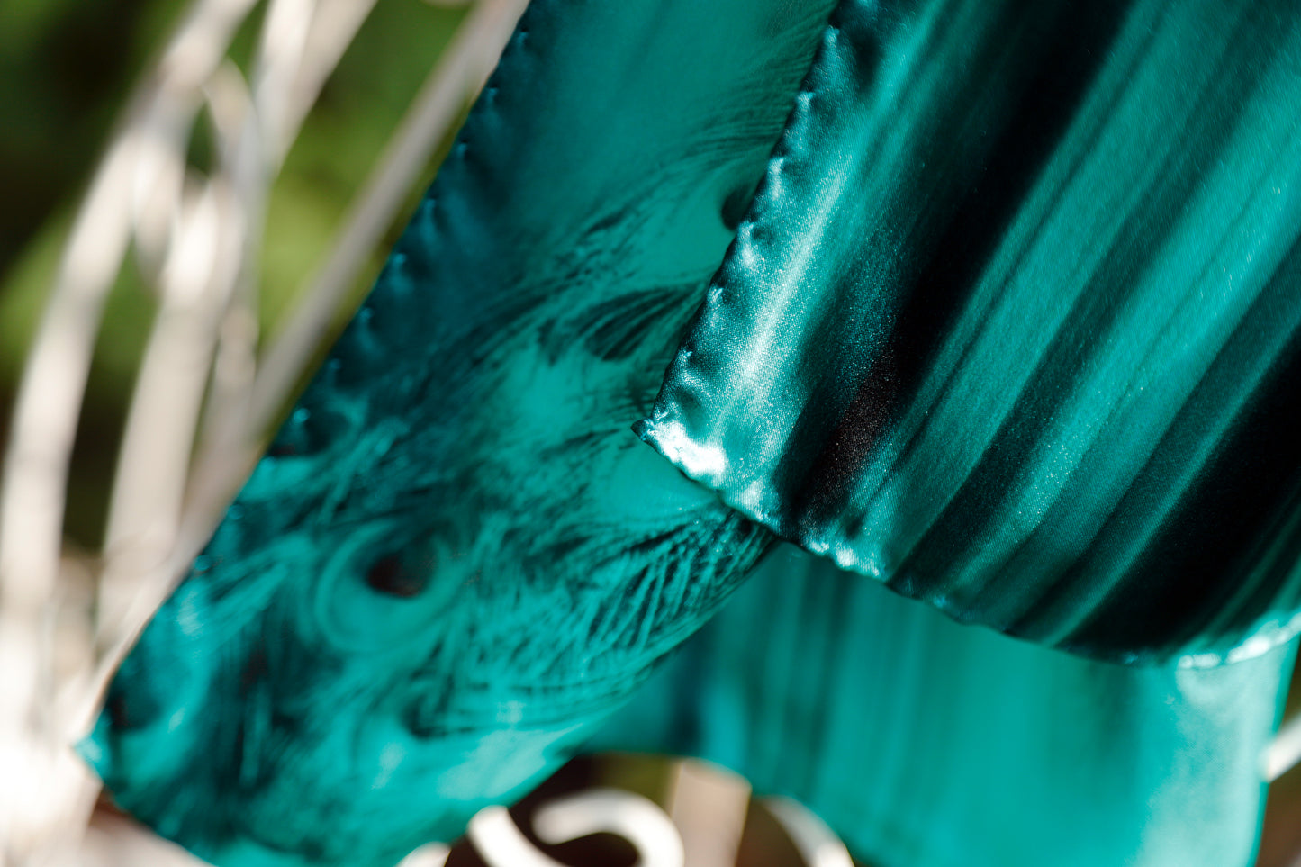 SCIARPA PURA SETA SFUMATA PAVONE