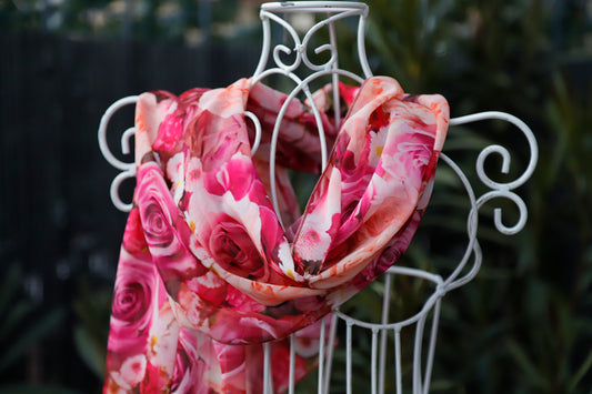 SCIARPE ROSE ECO-CHIFFON