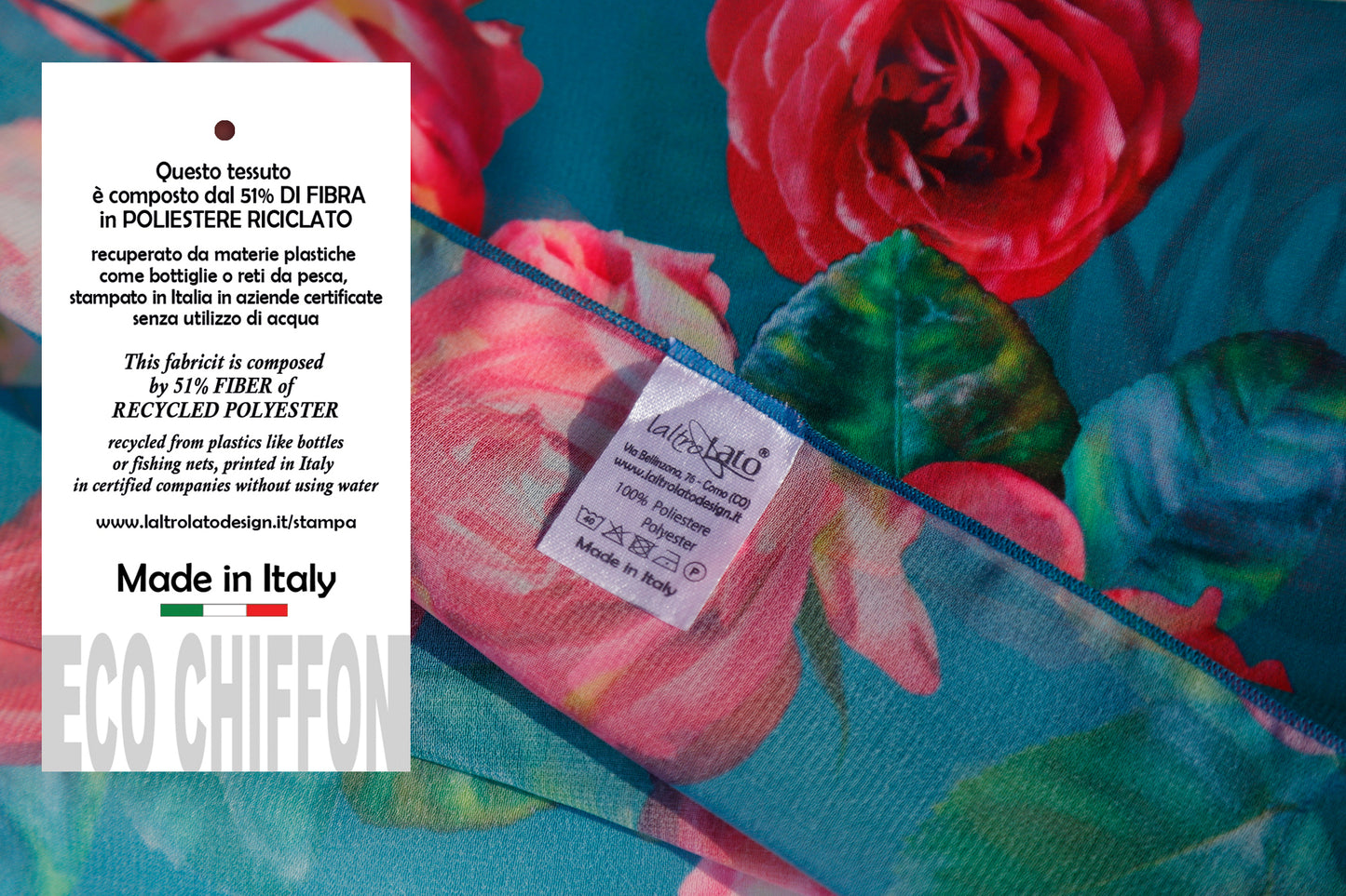SCIARPA GRANDE ROSE ECO-CHIFFON