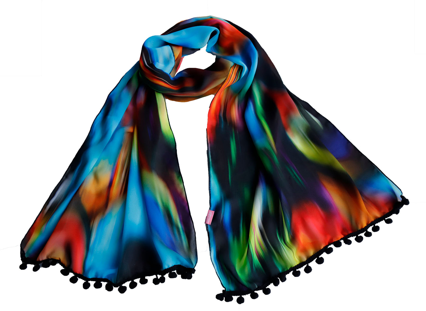 SCIARPA CHIFFON FLUIDO NERA