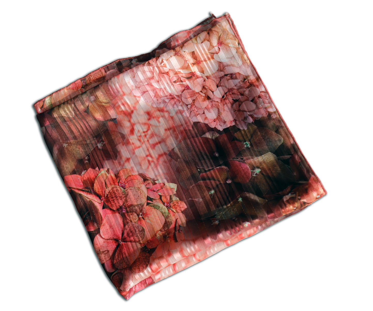 SCIARPA ORTENSIE ECO-CHIFFON LUREX