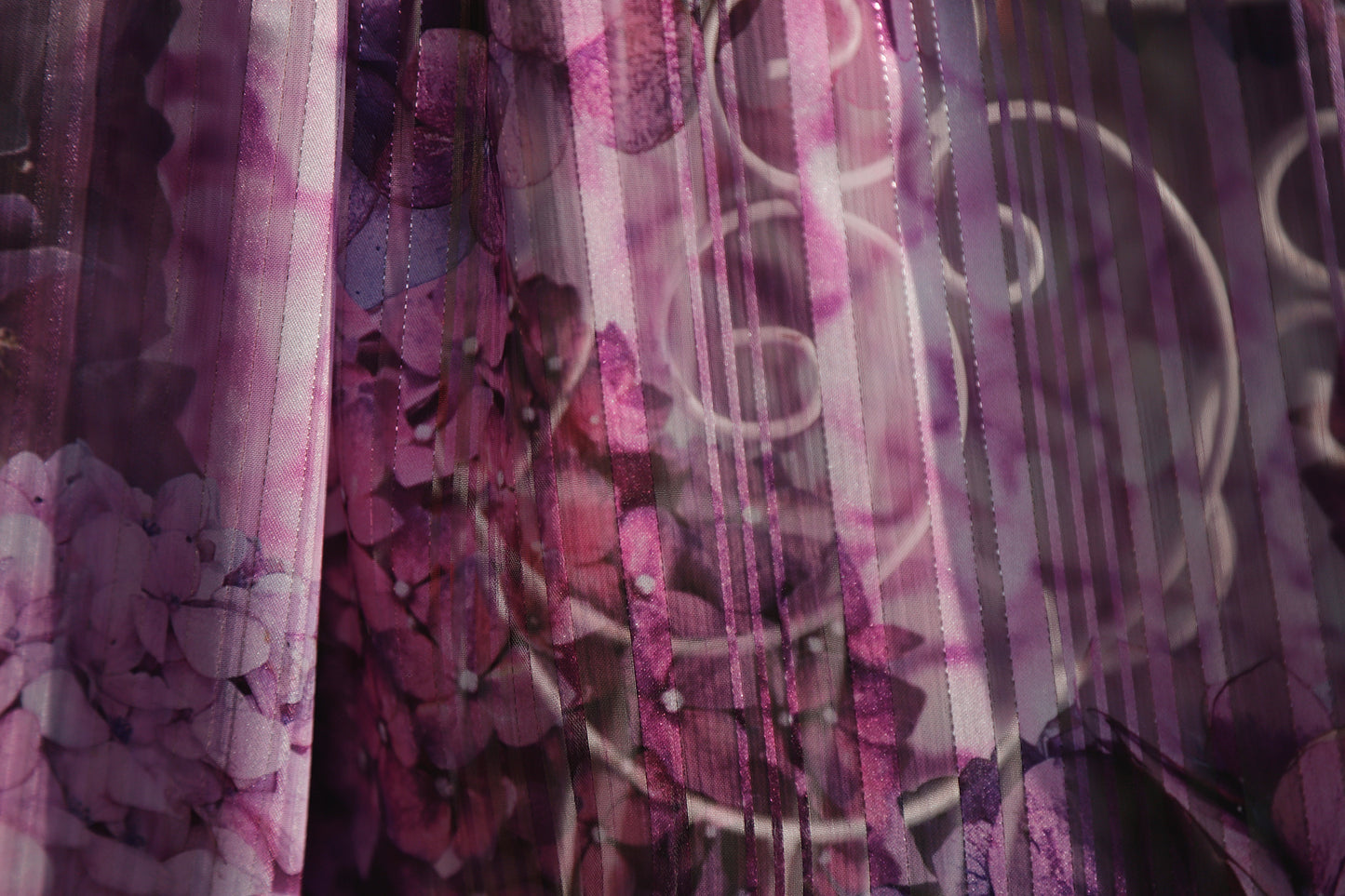 SCIARPA ORTENSIE ECO-CHIFFON LUREX
