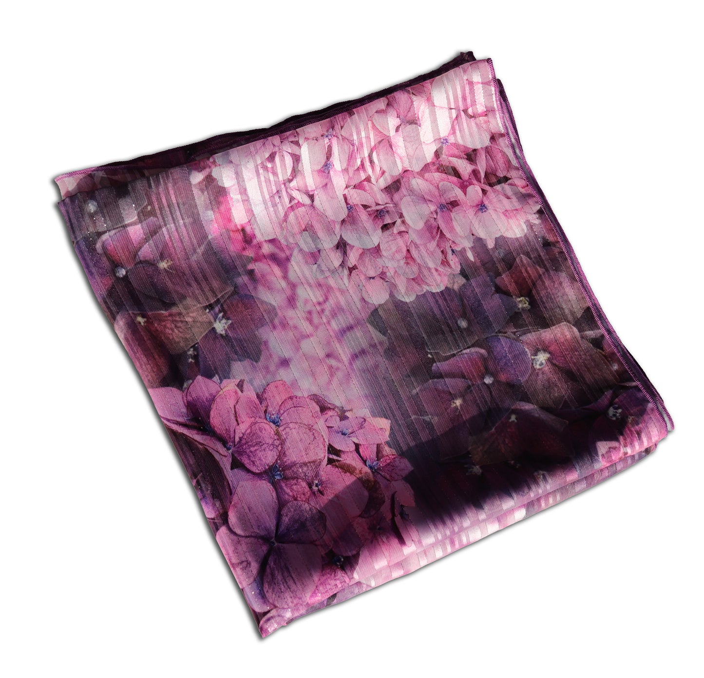 SCIARPA ORTENSIE ECO-CHIFFON LUREX