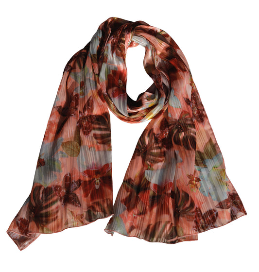 SCIARPA TROPICALE ECO-CHIFFON LUREX