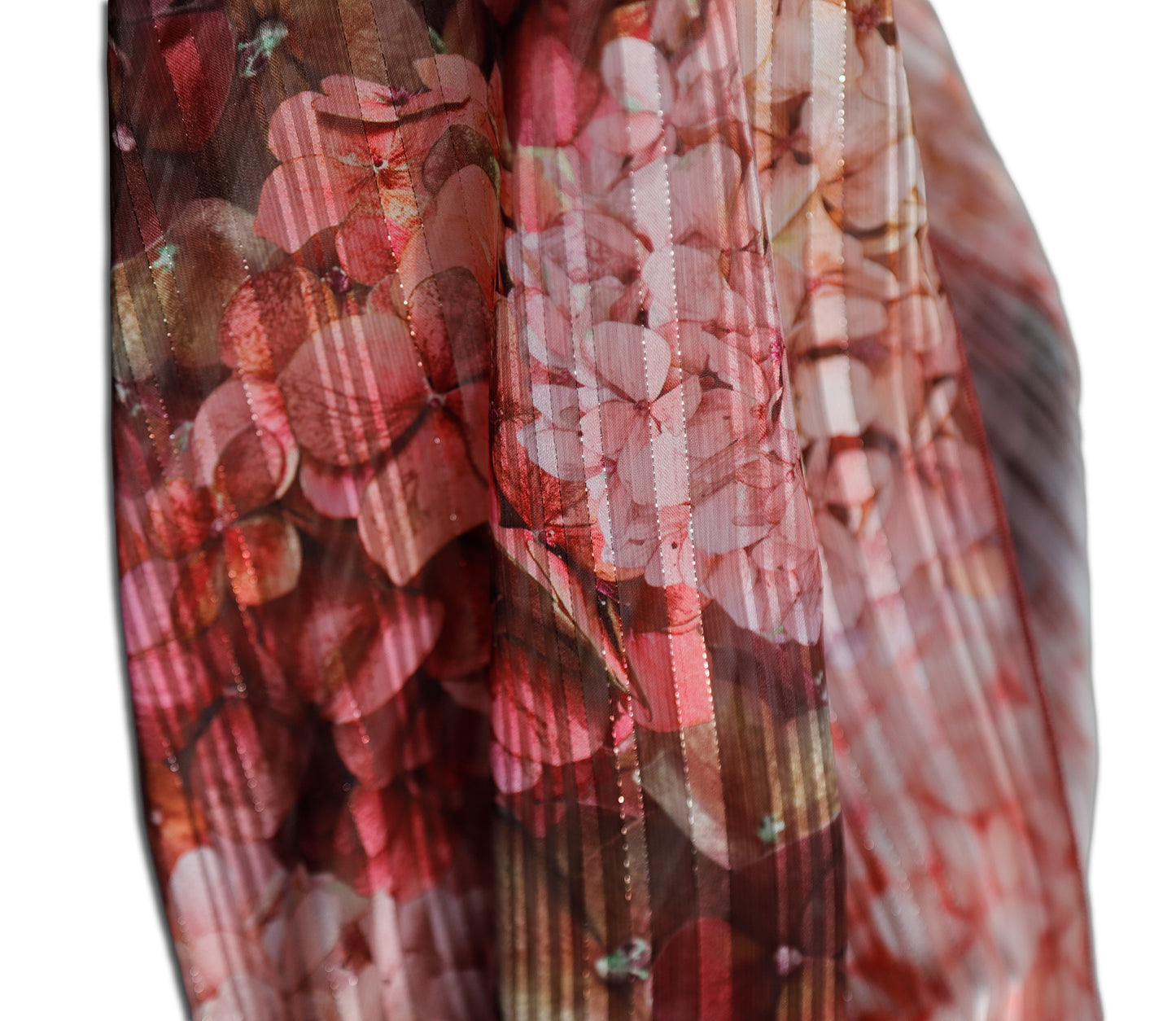 SCIARPA ORTENSIE ECO-CHIFFON LUREX