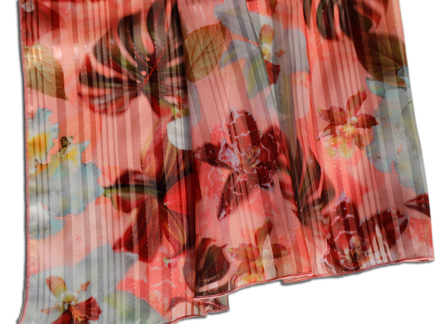 SCIARPA TROPICALE ECO-CHIFFON LUREX
