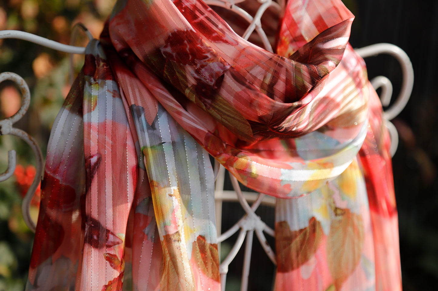 SCIARPA TROPICALE ECO-CHIFFON LUREX