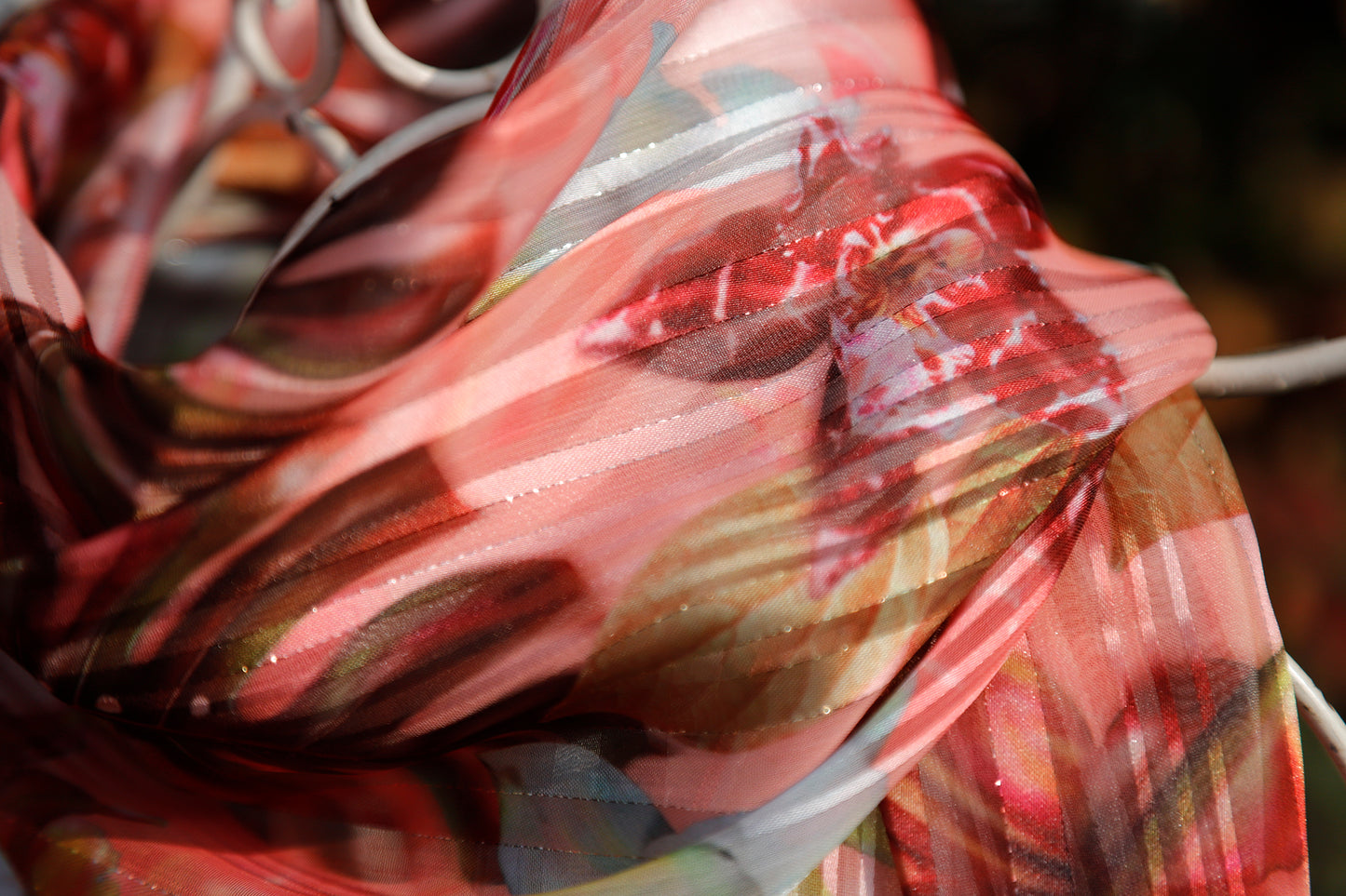 SCIARPA TROPICALE ECO-CHIFFON LUREX