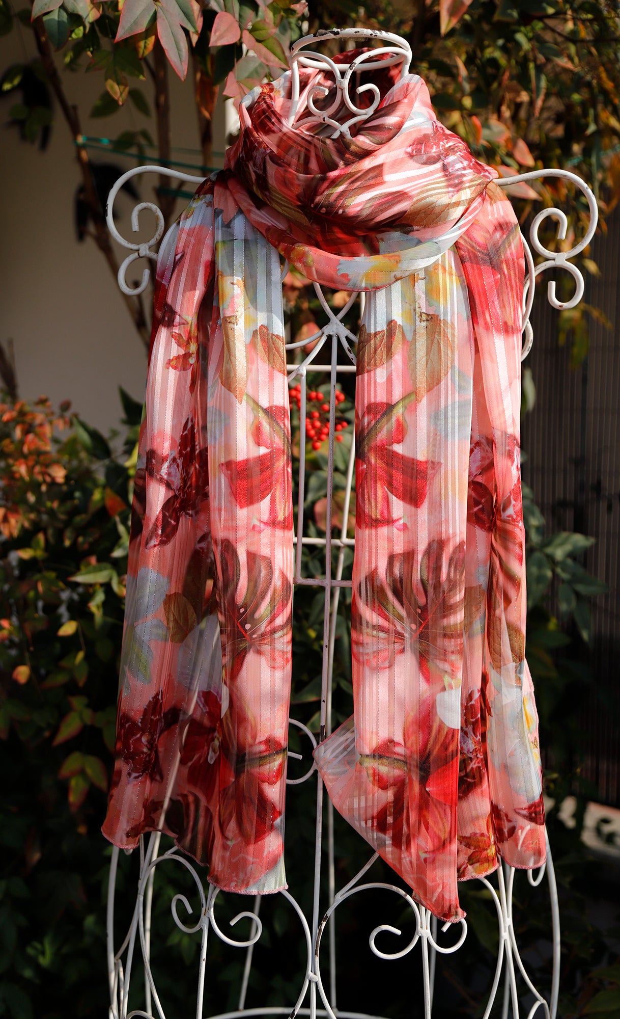 SCIARPA TROPICALE ECO-CHIFFON LUREX