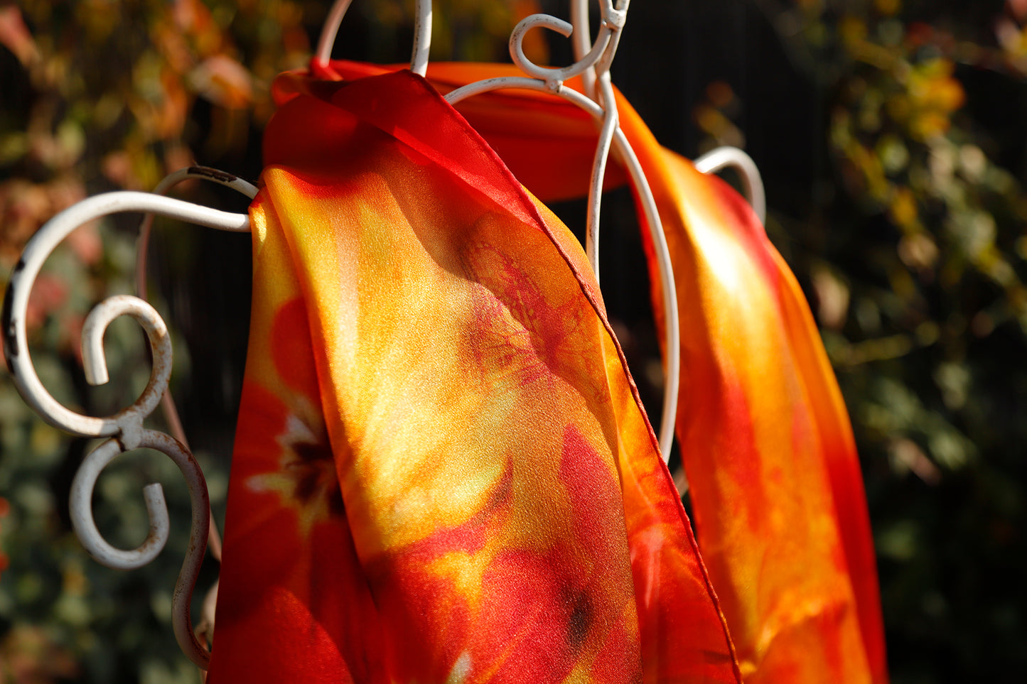 SCIARPA PURA SETA ARANCIONE