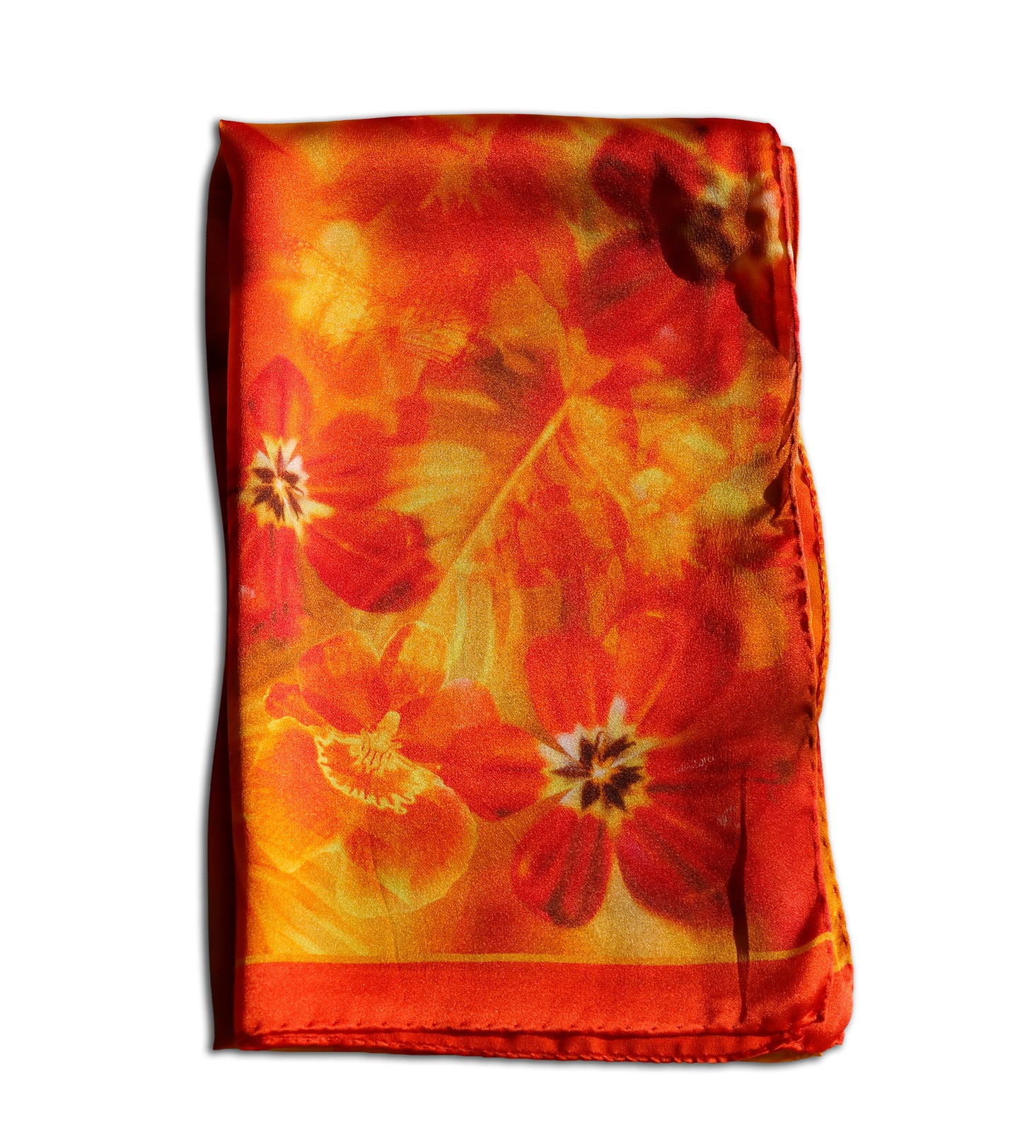 SCIARPA PURA SETA ARANCIONE