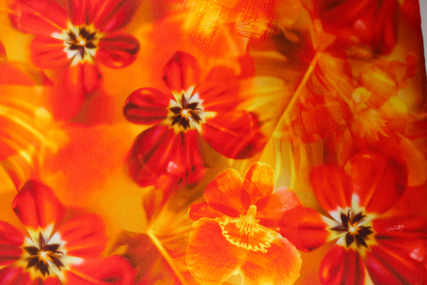 SCIARPA PURA SETA ARANCIONE