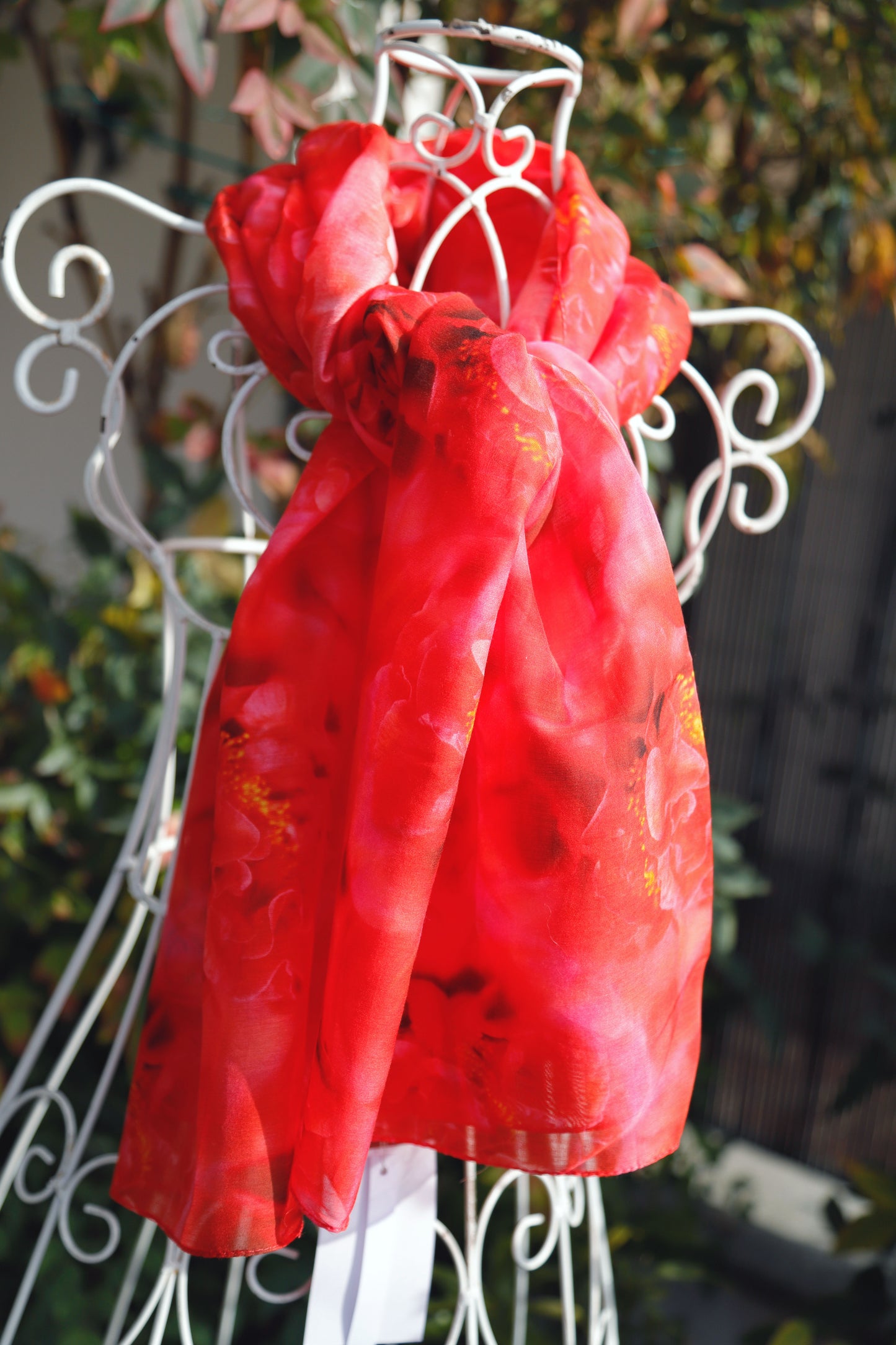 SCIARPA COTONE e SETA CAMELIE