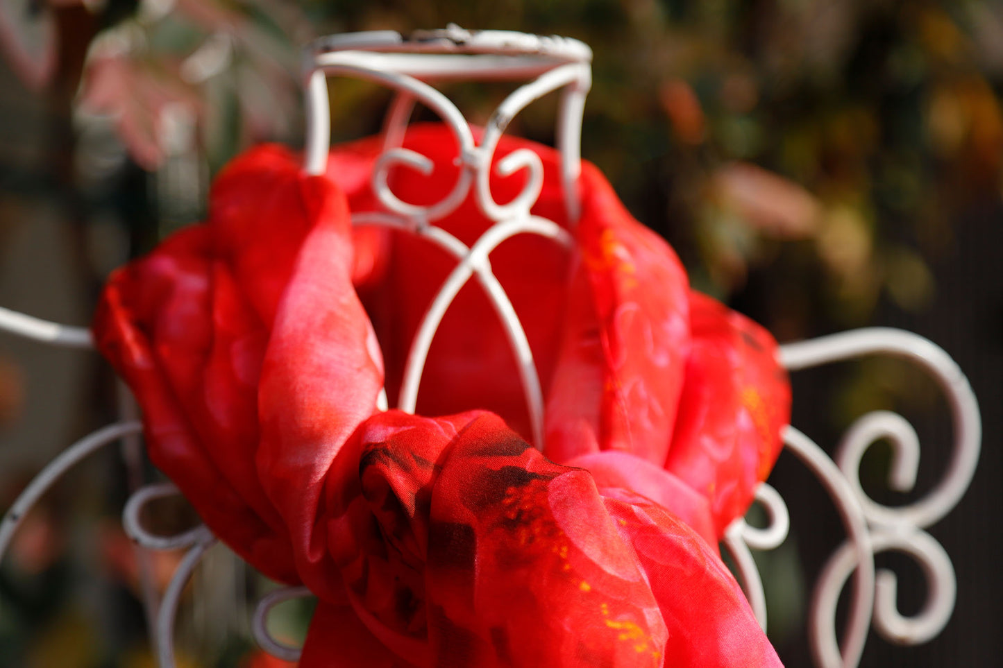 SCIARPA COTONE e SETA CAMELIE