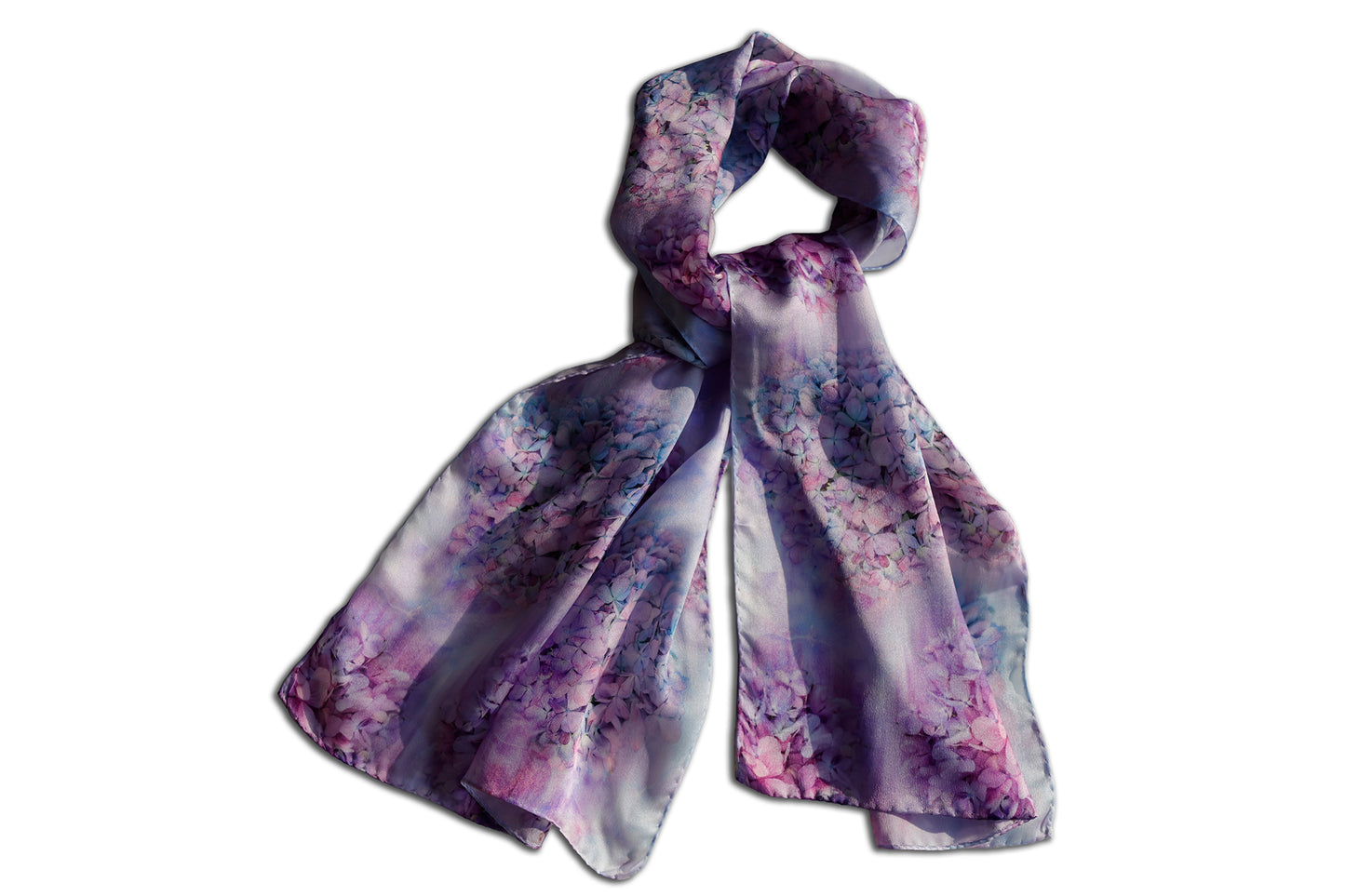 SCIARPA PURA SETA ORTENSIE