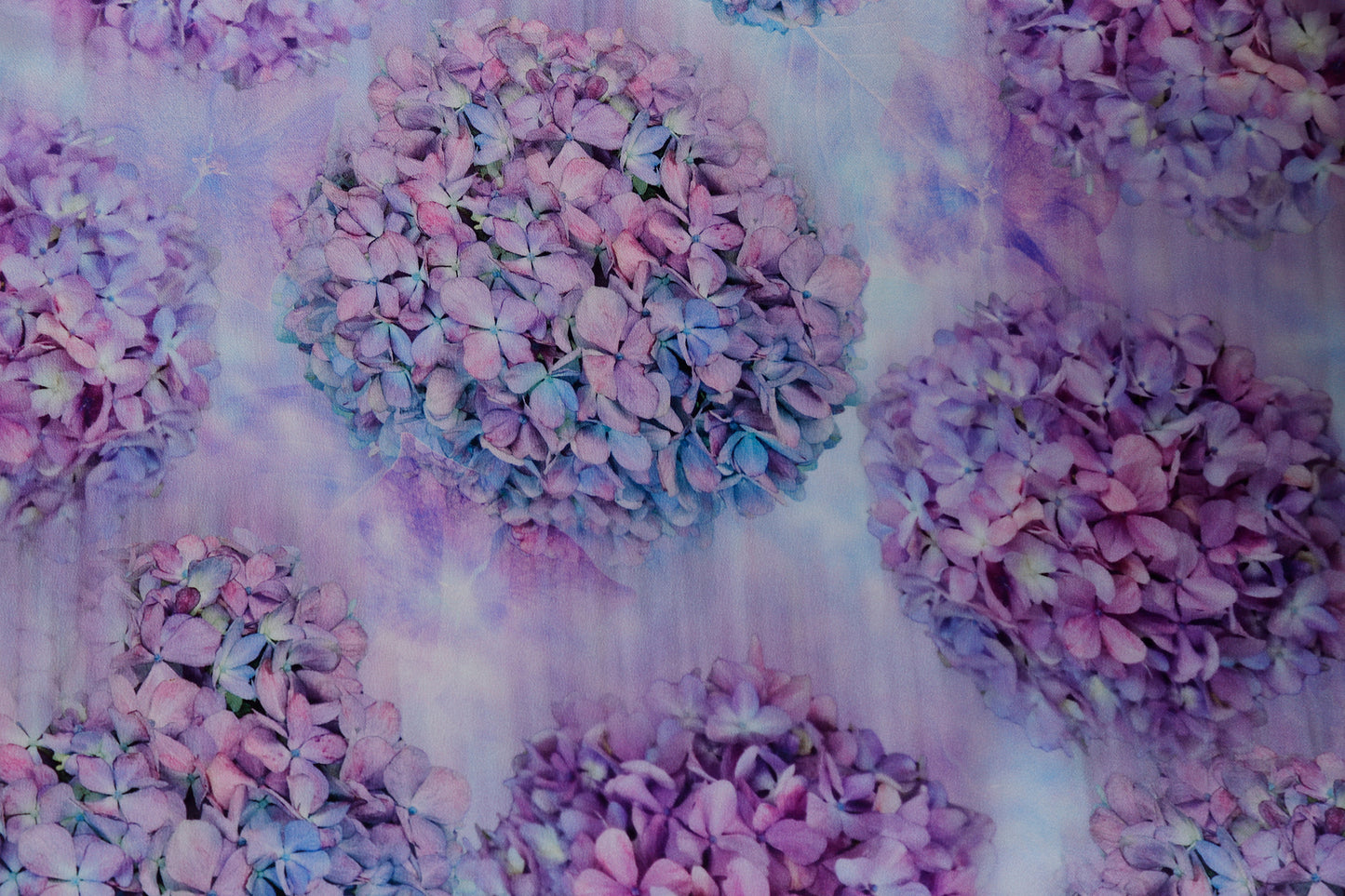 SCIARPA PURA SETA ORTENSIE