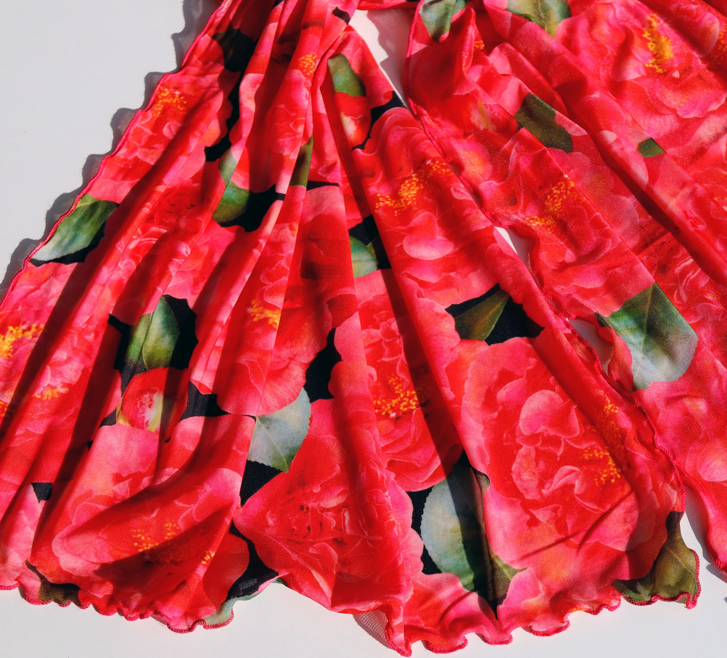 SCIARPA TULLE ELASTICIZZATO CAMELIE