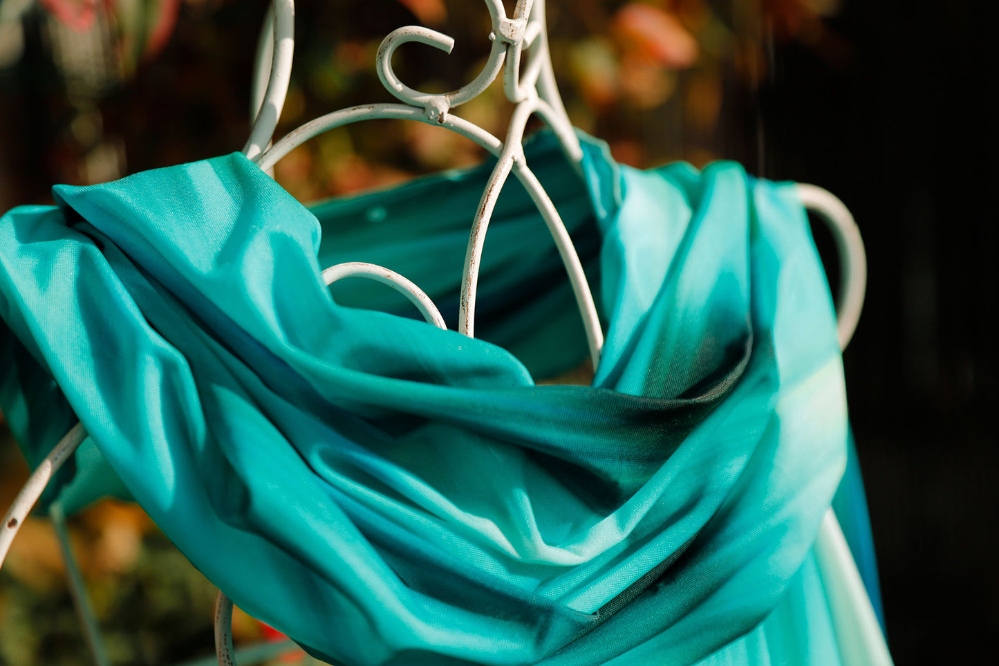 SCIARPA TULLE ELASTICIZZATO EFFETTO CHINEE