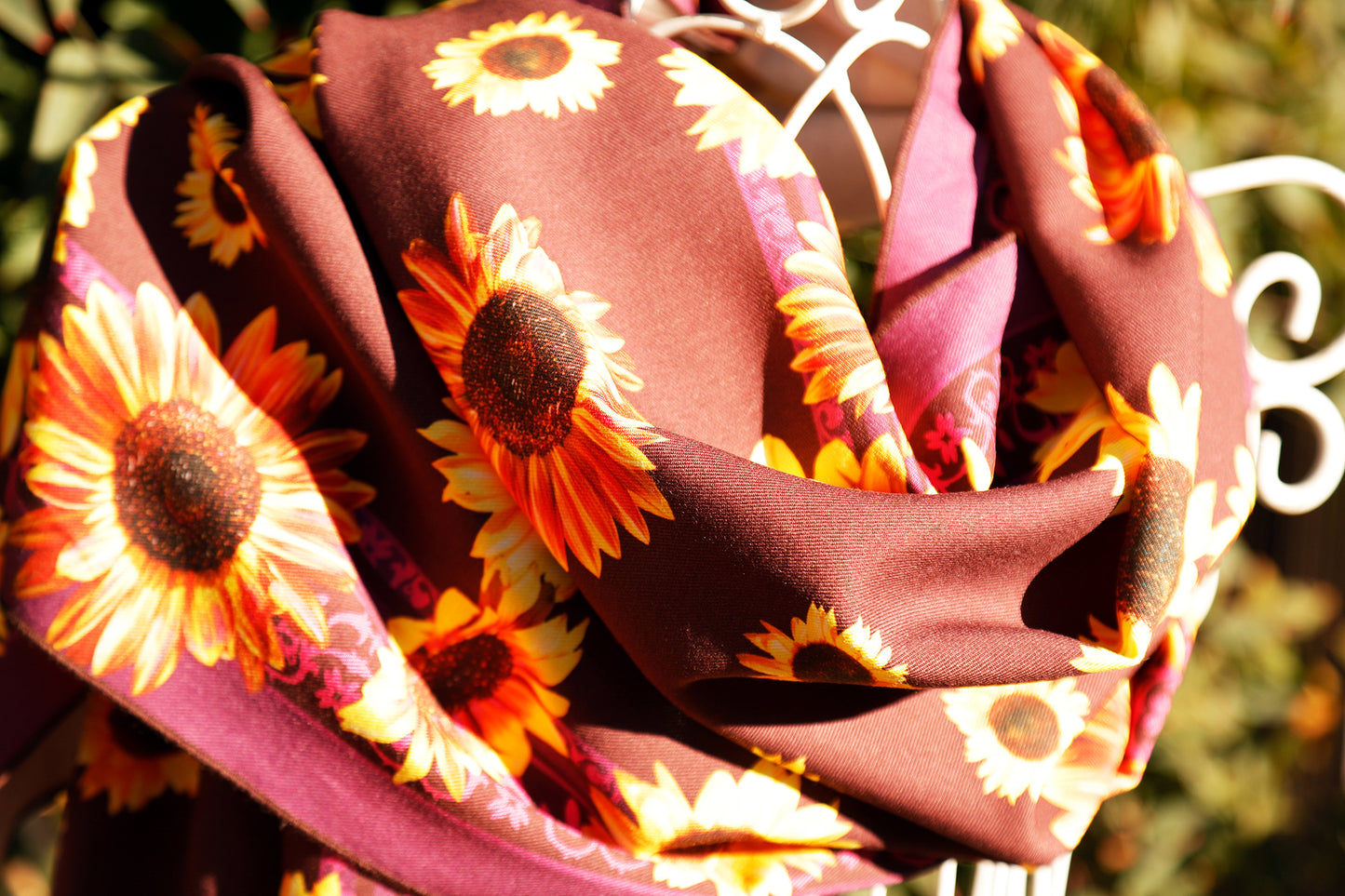 SCIARPE TWILL VISCOSA GIRASOLI